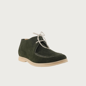 Men's Lace-up Shoes Military Green Suede men's moccasins Andrea Carrano 