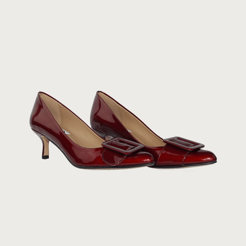 MILK BURGUNDY PATENT Heels andreacarrano 