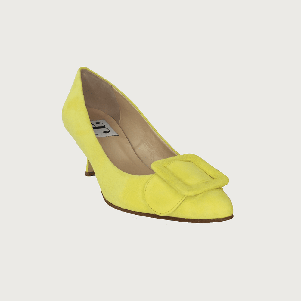 MILK CANARY YELLOW SUEDE Heels andreacarrano 