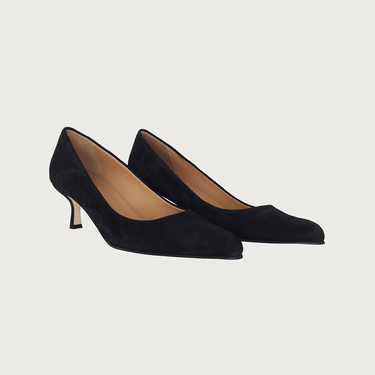 MILK DECOLTE BLACK SUEDE Heels andreacarrano 