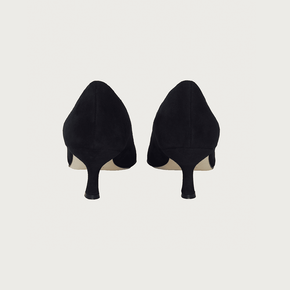 MILK DECOLTE BLACK SUEDE Heels andreacarrano 