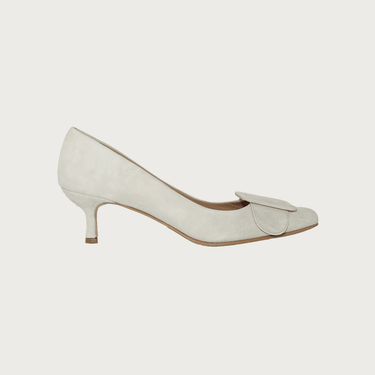 MILK IVORY SUEDE Heels andreacarrano 