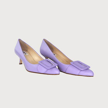 MILK LAVENDER LEATHER Heels andreacarrano 