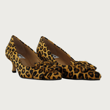 MILK LEOPARD CAVALLINO LEATHER Heels andreacarrano 