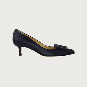 MILK NAVY LEATHER Heels andreacarrano 