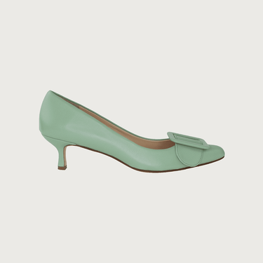 MILK PISTACHIO LEATHER Heels andreacarrano 