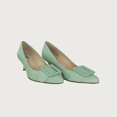 MILK PISTACHIO LEATHER Heels andreacarrano 