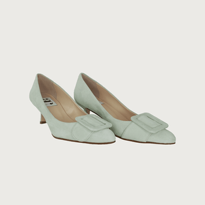 MILK PISTACHIO SUEDE Heels andreacarrano 