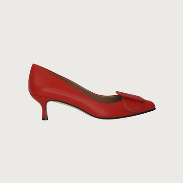 MILK RED-ORANGE LEATHER Heels andreacarrano 