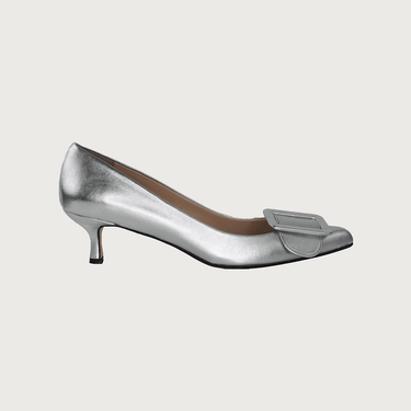 MILK SILVER LEATHER Heels andreacarrano 