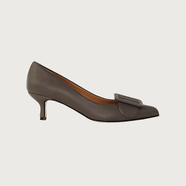 MILK TAUPE LEATHER Heels andreacarrano 