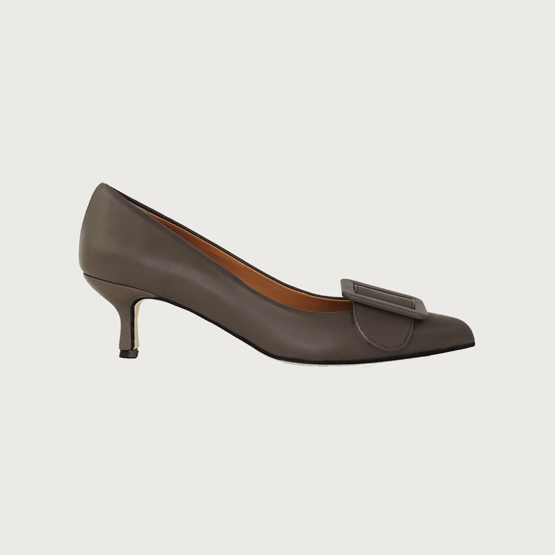 MILK TAUPE LEATHER Heels andreacarrano 