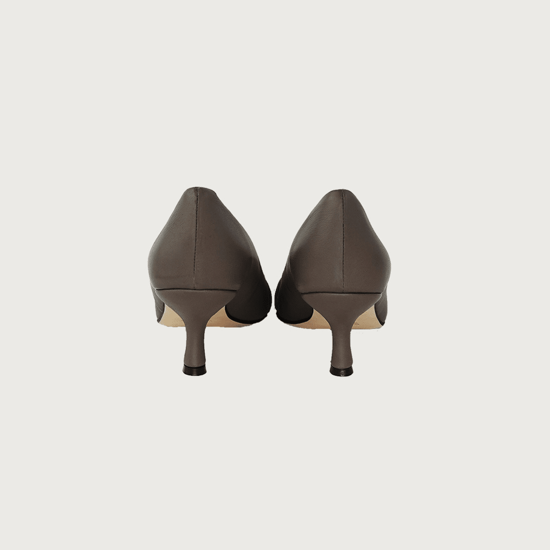 MILK TAUPE LEATHER Heels andreacarrano 