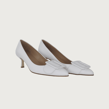 MILK WHITE LEATHER Heels andreacarrano 