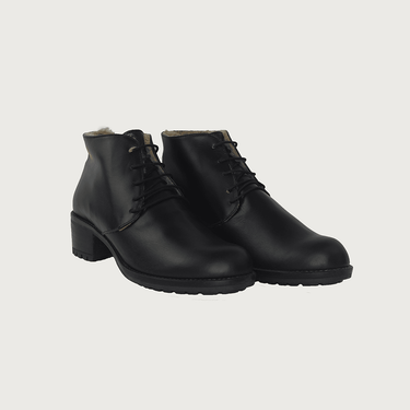 PELLICCIA BLACK LEATHER boots andreacarrano 