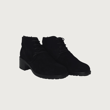 PELLICCIA BLACK SUEDE boots andreacarrano 