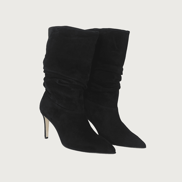 RICCIA BLACK SUEDE boots andreacarrano 