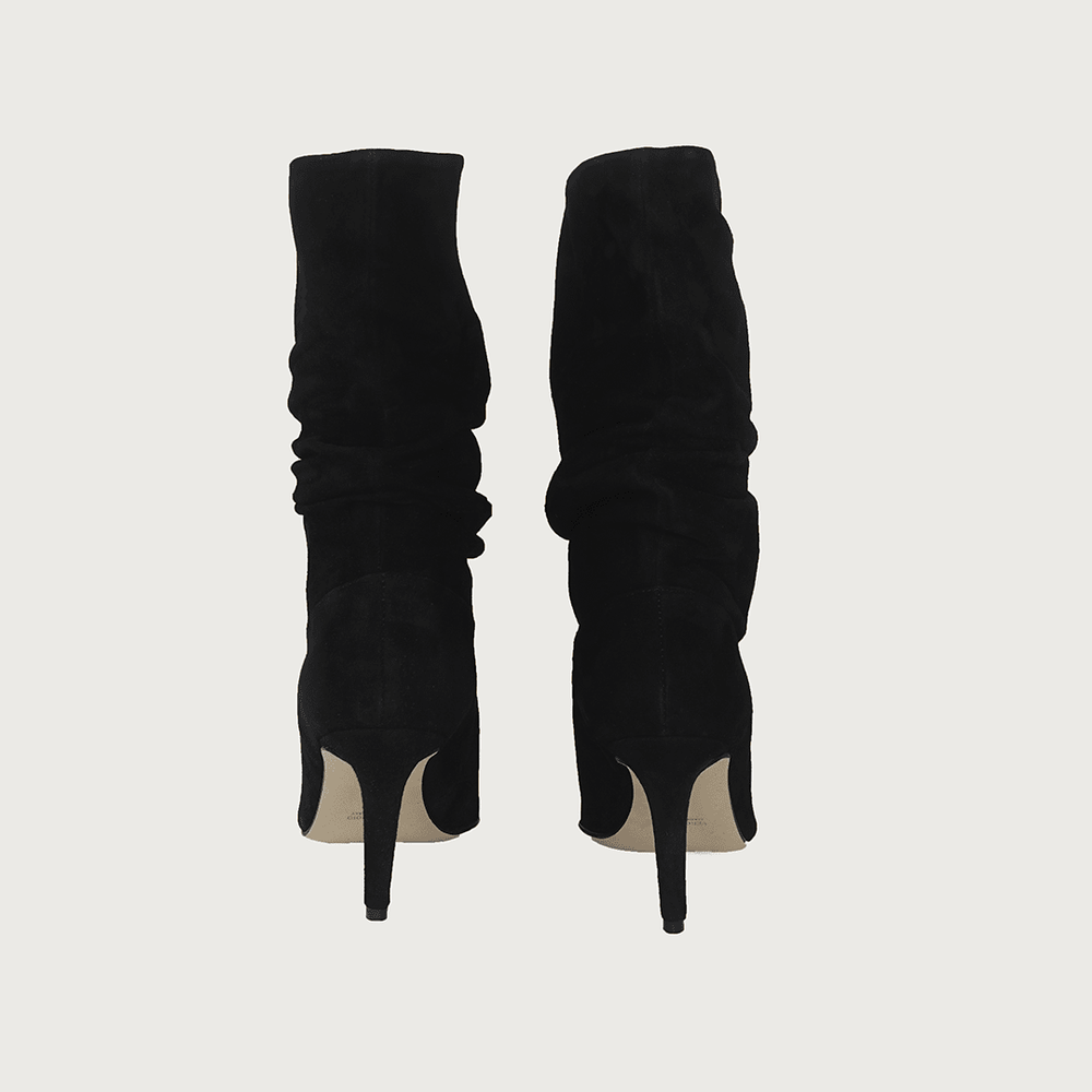 RICCIA BLACK SUEDE boots andreacarrano 