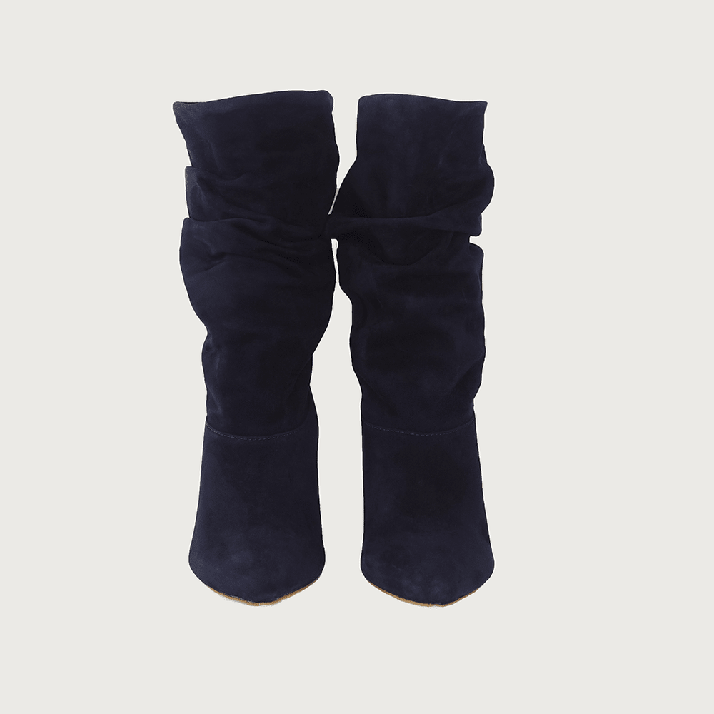 RICCIA NAVY SUEDE boots andreacarrano 