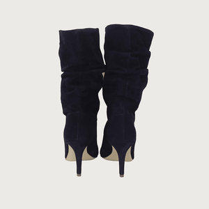 RICCIA NAVY SUEDE boots andreacarrano 