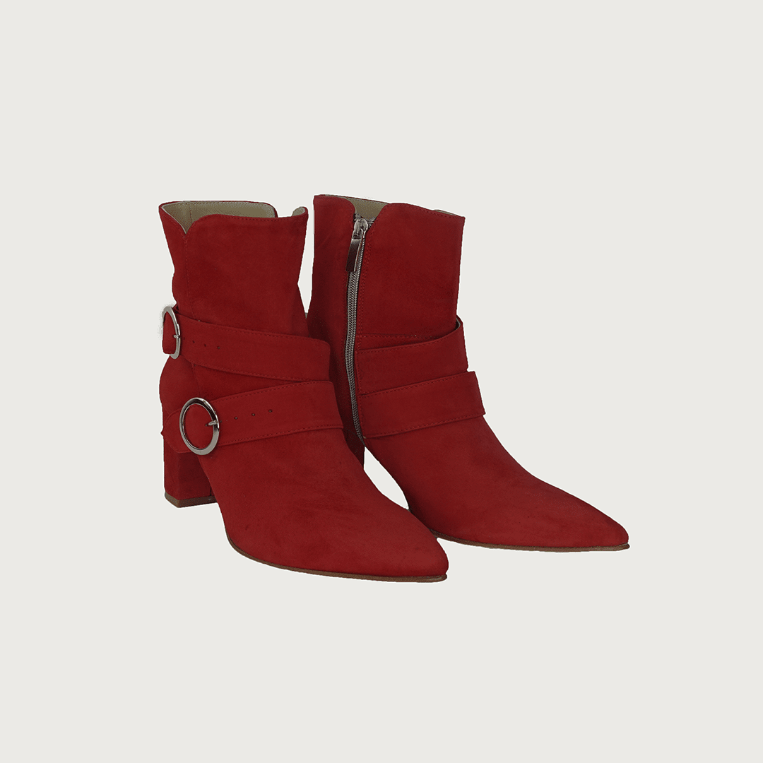 RONDA RED SUEDE boots andreacarrano 