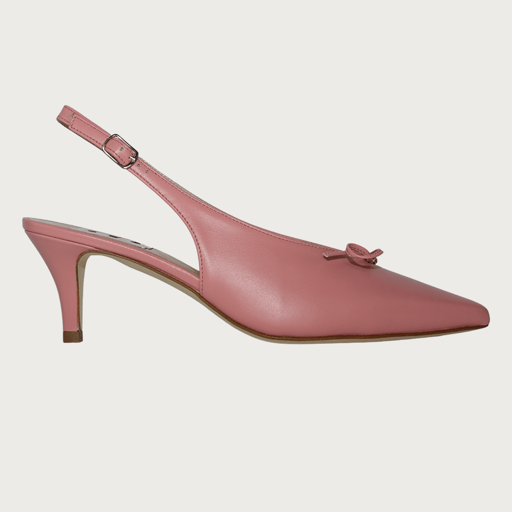 VENERE KITTEN HEEL BLUSH LEATHER Heels andreacarrano 