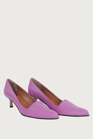 AMINA LAVENDER LEATHER Heels andreacarrano 