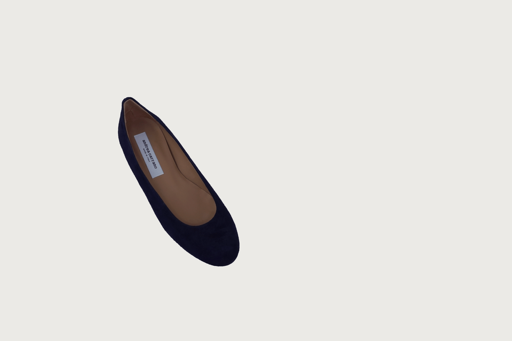 BABY NAVY SUEDE Flats andreacarrano 