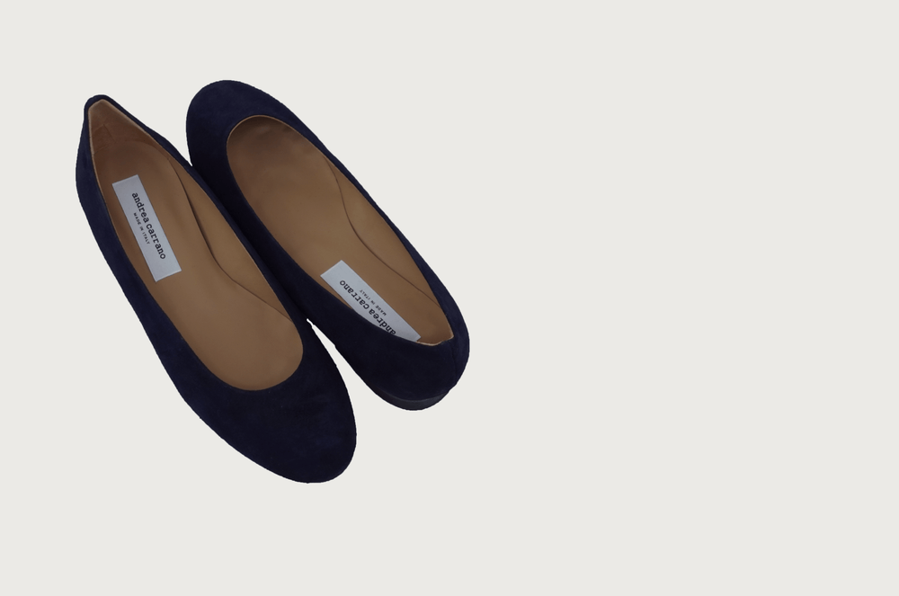 BABY NAVY SUEDE Flats andreacarrano 