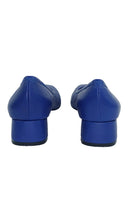 Elena Blue Leather Heels andreacarrano 