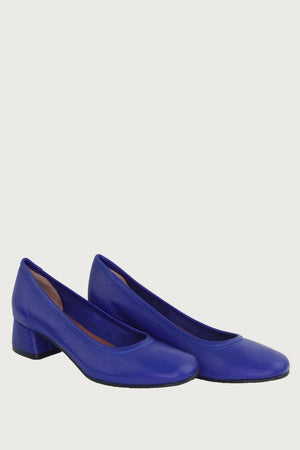 Elena Cobalt Blue Leather Heels andreacarrano 