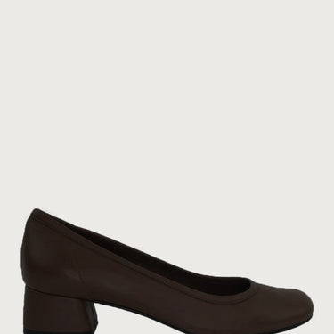 Elena Dark Brown Leather Heels andreacarrano 