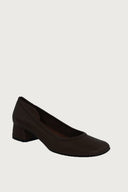 Elena Dark Brown Leather Heels andreacarrano 