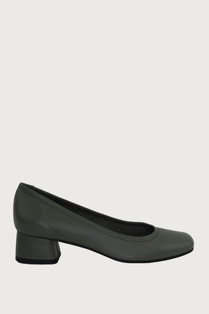 Elena Grey Leather Heels andreacarrano 