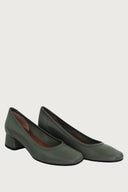Elena Grey Leather Heels andreacarrano 