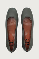 Elena Grey Leather Heels andreacarrano 