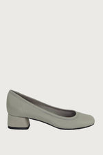 Elena Light Grey Leather Heels andreacarrano 