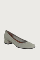 Elena Light Grey Leather Heels andreacarrano 