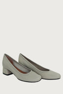 Elena Light Grey Leather Heels andreacarrano 