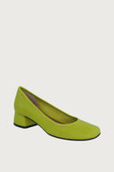 Elena Lime Green Leather Heels andreacarrano 