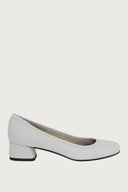 Elena White Leather Heels andreacarrano 