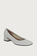 Elena White Leather Heels andreacarrano 