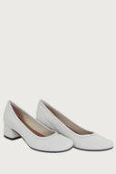 Elena White Leather Heels andreacarrano 