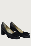 Fibbieta Black Leather Heels andreacarrano 