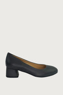 Pretty Dark Grey Leather Heels andreacarrano 