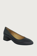 Pretty Dark Grey Leather Heels andreacarrano 