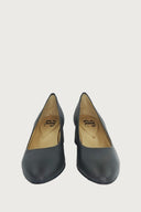 Pretty Dark Grey Leather Heels andreacarrano 