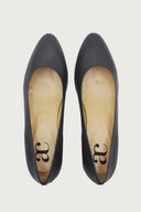 Pretty Dark Grey Leather Heels andreacarrano 