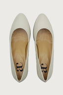 Pretty Off-White Leather Heels andreacarrano 