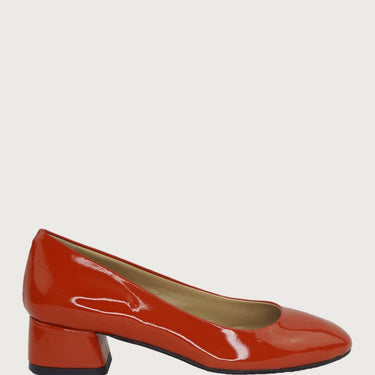 Pretty Orange-Red Patent Heels andreacarrano 